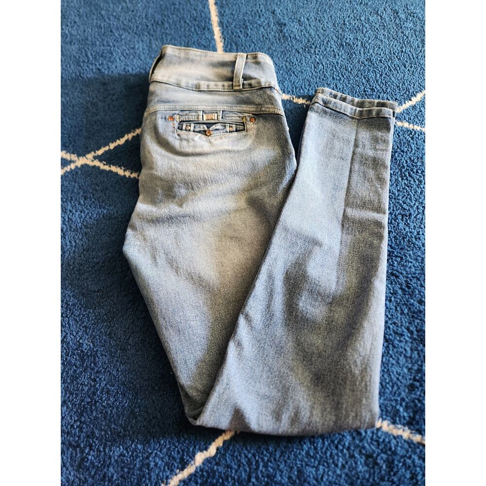 Sexy Womens Light Wash Skinny Jeans 13 - Picture 2 of 10